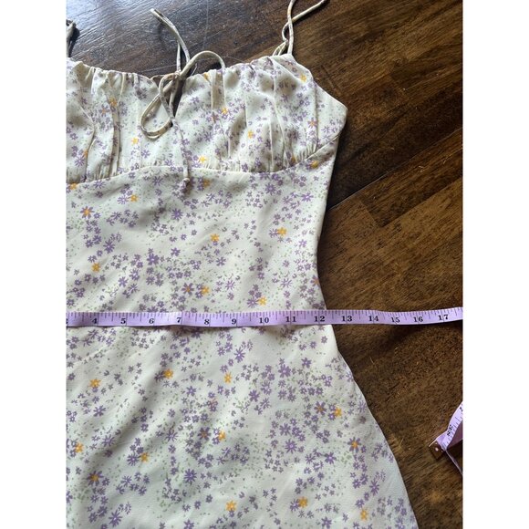 Quiet Storm Yellow Floral Mini Sundress Size Small - Picture 9 of 10